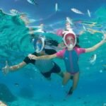 Full Face Snorkeling Mask XL with Snorkel 180° Panoramic View & Dry Top System Red - Image 3