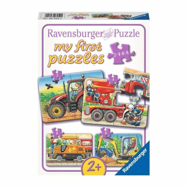 Ravensburger Το Πρώτο Μου Παζλ, Οχήματα (2-4-6-8 Κομμάτια), Παιδικό Παζλ για Ηλικίες 2+