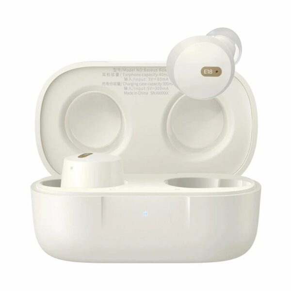 Baseus Headphones In Ear Beans TWS Bowie E18 White