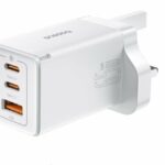 Baseus Charger Wall 65W USB-Cx2/USB-A UK+100W USB-C Cable White