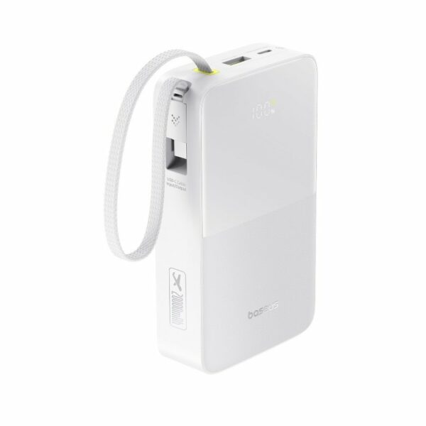 Baseus Powerbank 22.5W 20000mAh + Display EnerFill FC51 Bipow2 Pro  White