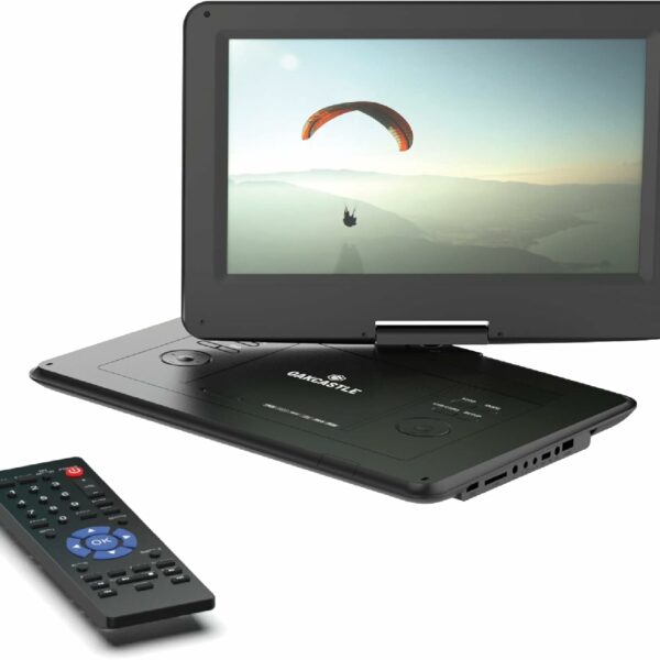 Majority DVD Player Portable & Rechargeable 15.6” Swivel & Flip HD Screen (Oakcastle)