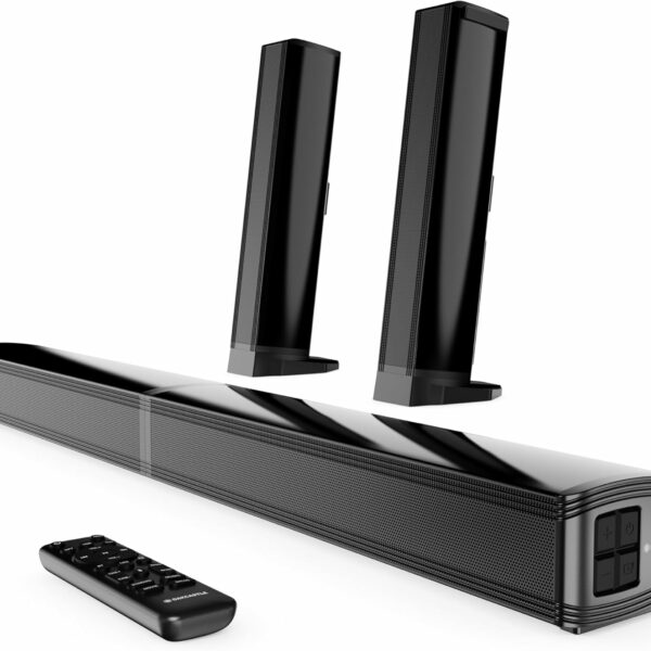 Majority Soundbar SB80 Split 2in1 Bar/Speakers 120W BT,HDMI,USB (Oakcastle)