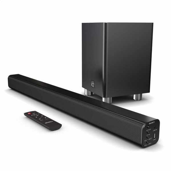 Majority Soundbar K2 150W BT/USB/Optical/HDMI/Wls-Sub Black