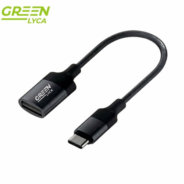 Green Lyca Καλώδιο Αντάπτορας Type-C OTG για USB Συσκευές GL69320