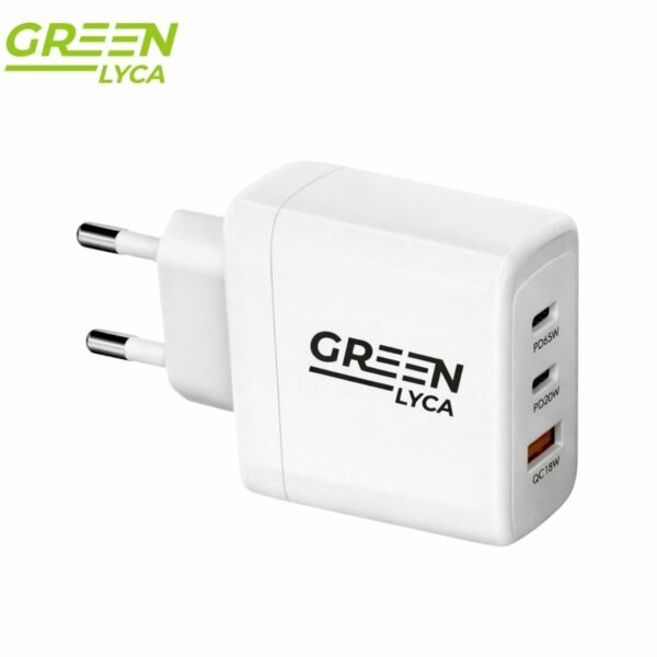 Green Lyca Ταχυφορτιστής PD 65W με 3 Θύρες & Υπερταχεία Φόρτιση GL69424