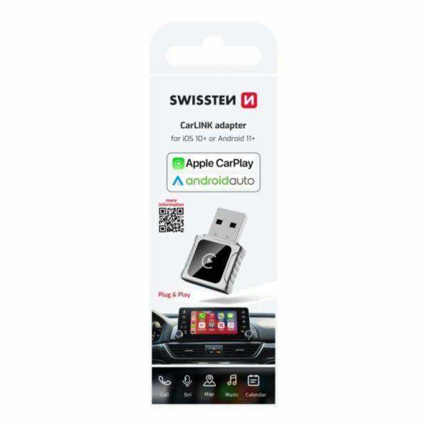 Swissten Αντάπτορας CarLink για Apple CarPlay & Android Auto 20114040