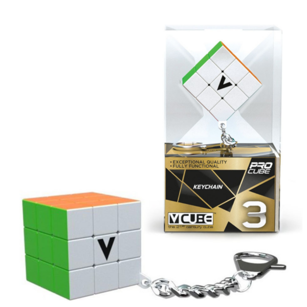 V-Cube 3 Mini Keychain 3×3 Παιχνίδι Λύσης Κύβου για Μεταφορά 6+ Ετών