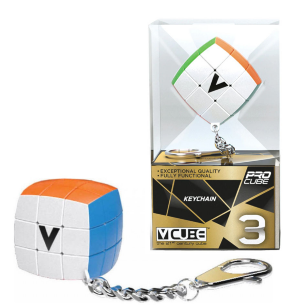 V-Cube 3 Keychain 3×3 Μικρός Περιστρεφόμενος Κύβος για Κλειδιά 6+ Ετών