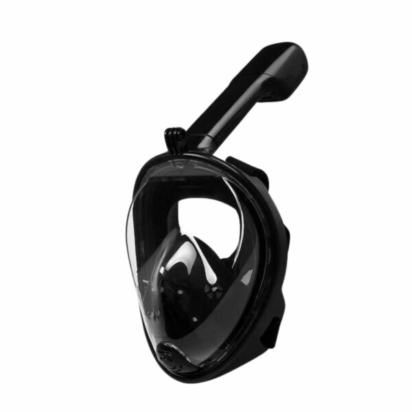 Μάσκα Θαλάσσης Full Face Snorkeling XS με Αναπνευστήρα 180° Πανοραμική Θέα & Dry Top Σύστημα Μαύρο