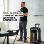 SonicGear Portable Karaoke Speaker 12” 240W TWS BT/USB 2x Mics HYPERBOX 1300 Pro - Image 4