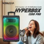 SonicGear Portable Karaoke Speaker 12” 110W TWS BT/USB 2x Mics HYPERBOX 1200 Pro - Image 2
