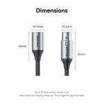 Vention AUDIO XLR M-F Cable Braided-Metal 3.0m BKHHI - Image 4