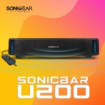 SonicGear SONICBAR U200 USB RGB Soundbar Black - Image 2