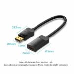 Vention DisplayPort to HDMI Adaptor Male to Female 4K60Hz 0.15M HBZBB - Image 3