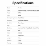 Vention DisplayPort to HDMI Cable 4K30Hz 1.0m PVC HFOBF - Image 3