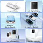 Vention Powerbank 10000mAh 22.5W Built-in USBC+Lighting Black FHOB0 - Image 4