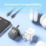 Vention Charger Wall GaN 20W 1xUSBC UK+Lightning Cable White FEPW0 - Image 5