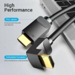 Vention HDMI Cable Right Angle 90 Degrees 1.5m AARBG - Image 5