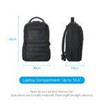 Vention Backpack 15.6” Water-Repellent USB Charge & Lock Black KRKB0 - Image 5