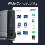 Vention HUB USB-C 8xUSB/2xHDMI/DP/MST/RJ45/SD/3.5mm/PD TPUH0 - Image 5