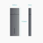 Vention IT Enclosure M2 NVMe SSD USB 3.1 Gen 2 Metal KPGH0 - Image 3