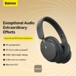 Baseus Wireless Headphones Bowie D05  Grey - Image 2