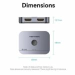 Vention HDMI Switch 2-Port 8K 2.1 Bi-Directional Metal AKPH0 - Image 3