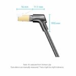 Vention NETWORK Cable Cat8 STP Rotate Right Angle Slim 1.0m Black IKLBF - Image 3