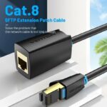 Vention NETWORK Cable CAT8 SFTP M-F Extension 10.0m Black IKHBL - Image 2
