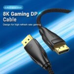 Vention DisplayPort Cable DP1.4 8K60Hz Braided 5.0m HCCBJ - Image 2