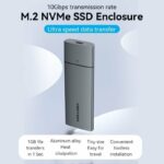Vention IT Enclosure M2 NVMe SSD USB 3.1 Gen 2 Metal KPGH0 - Image 2