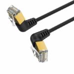 Vention NETWORK Cable Cat8 STP Rotate Right Angle Slim 2.0m Black IKLBH