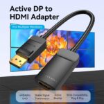Vention DisplayPort to HDMI Adaptor Male to Female 4K60Hz 0.15M HBZBB - Image 2