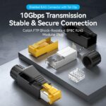 Vention NETWORK Connectors CAT6A FTP Shock-Resistant Modular Plug IDOB0-10 (10-Pack) - Image 3