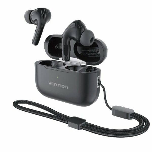 Vention Earphones BT TWS InEar ANC +Wireless Charging ECHO LITE E11 Pro Black NBVB0-Pro