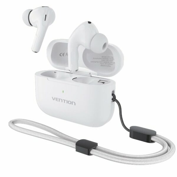Vention Earphones BT TWS InEar ANC +Wireless Charging ECHO LITE E11 Pro White NBVW0-Pro