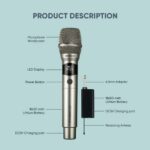 SonicGear Microphone Wireless 2xHandsets WM 3000UL DUAL Palladium - Image 2