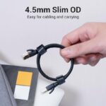 Vention NETWORK Cable CAT8 SFTP Slim 0.5m Black IKIBD - Image 3