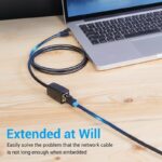 Vention NETWORK Cable CAT8 SFTP M-F Extension 1.5m Black IKHBG - Image 3