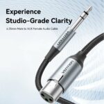 Vention AUDIO 6.3mm to XLR M-F Cable Braided-Metal 2.0m BKGHI - Image 2