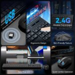 Vention Keyboard and Mouse Combo Wireless Silent Slim Full Size KTZB0-EN - Image 6