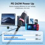 Baseus Cable USB-C to USB-C Dura Braided 1.0m 240W Black - Image 5
