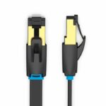 Vention NETWORK Cable CAT8 SFTP Flat 0.5m Black IKCBD - Image 2