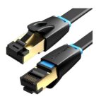 Vention NETWORK Cable CAT8 SFTP Flat 1.0m Black IKCBF