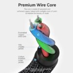 Vention AUDIO 3.5mm M-M Cable Braided Metal 5.0m BAWBJ - Image 2