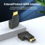 Vention HDMI Adaptor Male to Female 90 Degree Vertical Flat AIPB0 - Image 4