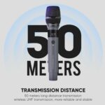 SonicGear Microphone Wireless 2xHandsets Rechargeable LED WM 2200UL DUAL Grigio - Image 3