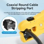 Vention NETWORK Tool Coaxial Cable Stripper KEBY0 Yellow - Image 3