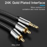Vention AUDIO 3.5mm to 2RCA M-M Cable Metal 3.0m BCFBI - Image 2